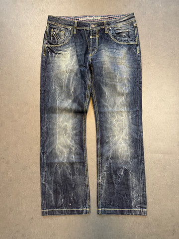 VINTAGE WASHED JEANS (W38L32)
